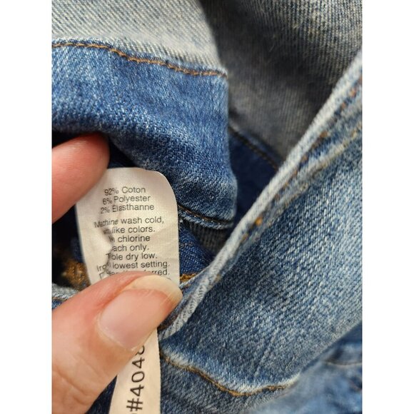 Madewell Womens Denim Overalls XS Distressed Light Wash Adjustable Straps Cotton - Picture 7 of 7